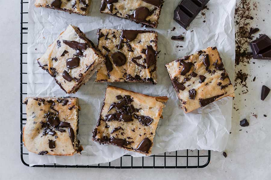 Zuckerfreie Kokosblüten-Blondies