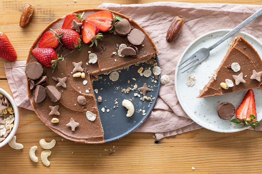 Mond und Sterne Kuchen mit Sambafüllung