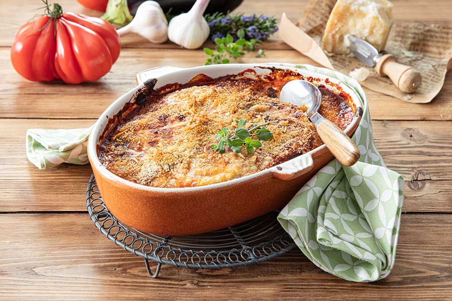 Auberginenauflauf Melanzane alla Parmigiana