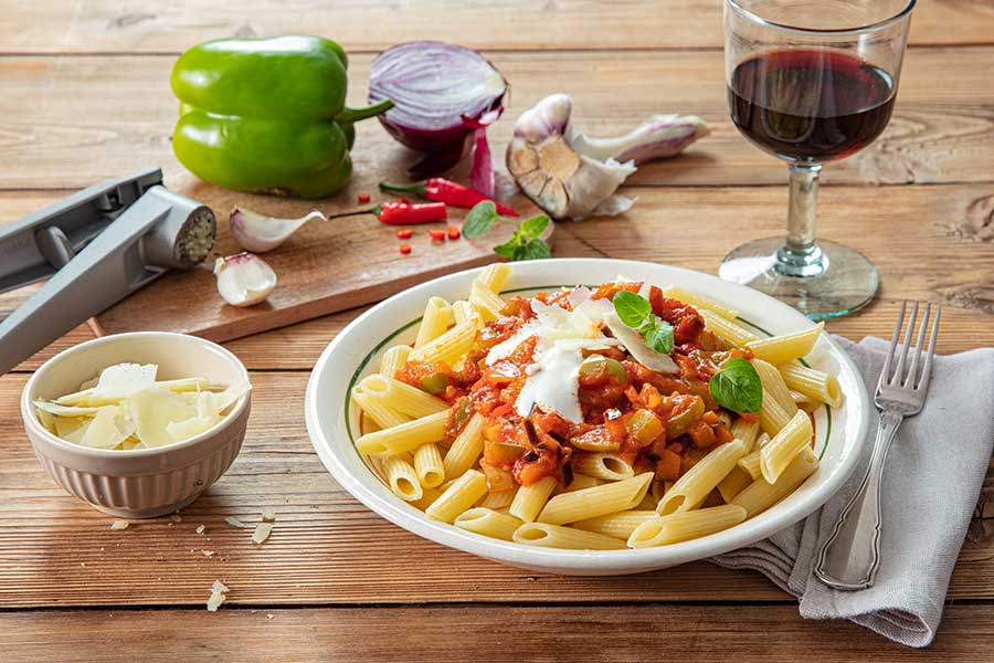 Rezepte mit Tomatensauce Arrabbiata