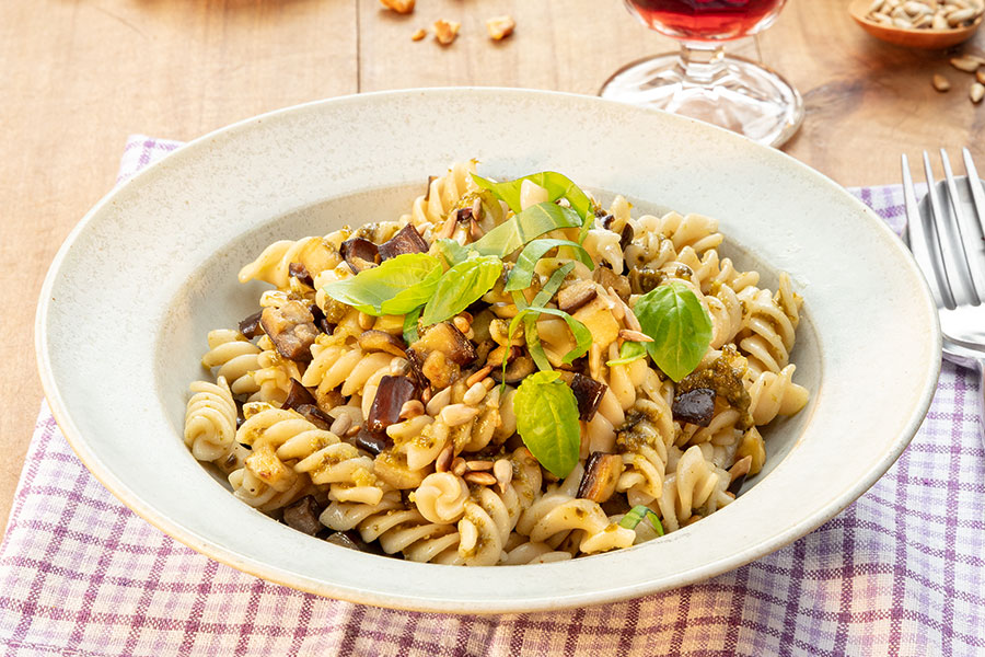 Pasta mit Auberginen