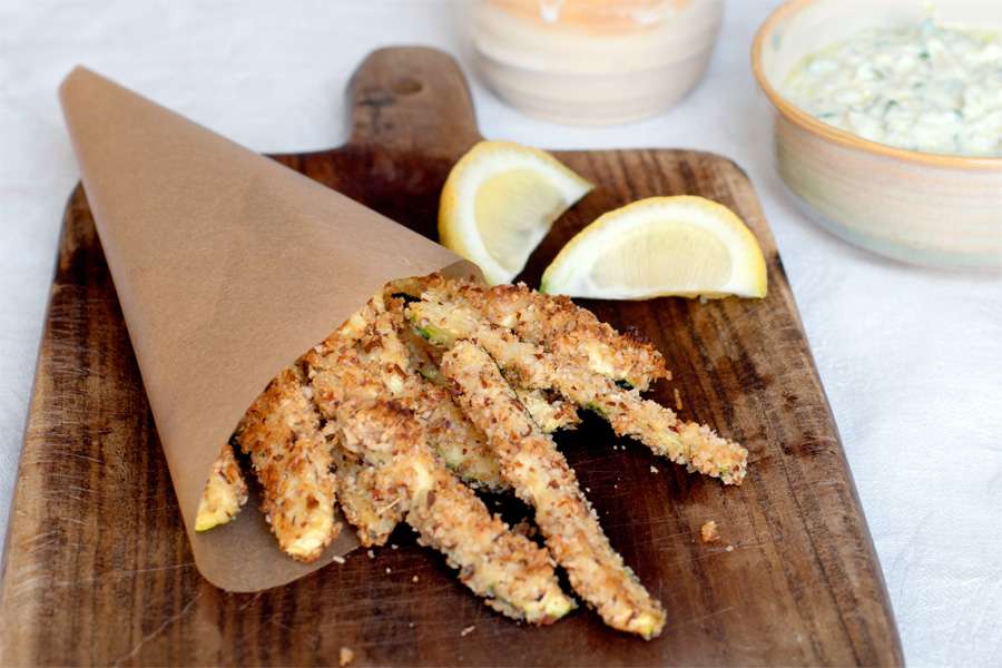 Oven baked Zucchini Fries