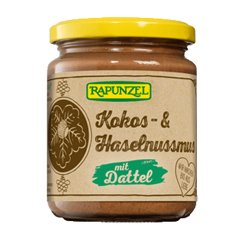 Rapunzel Kokos-Haselnussmus mit Dattel und Kakao
