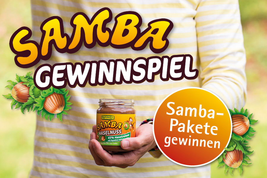 Samba-Gewinnspiel von Rapunzel Samba-Gewinnspiel von Rapunzel