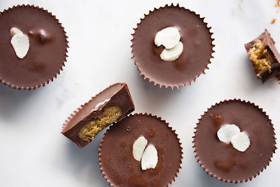 Peanut Butter Cups with Dates