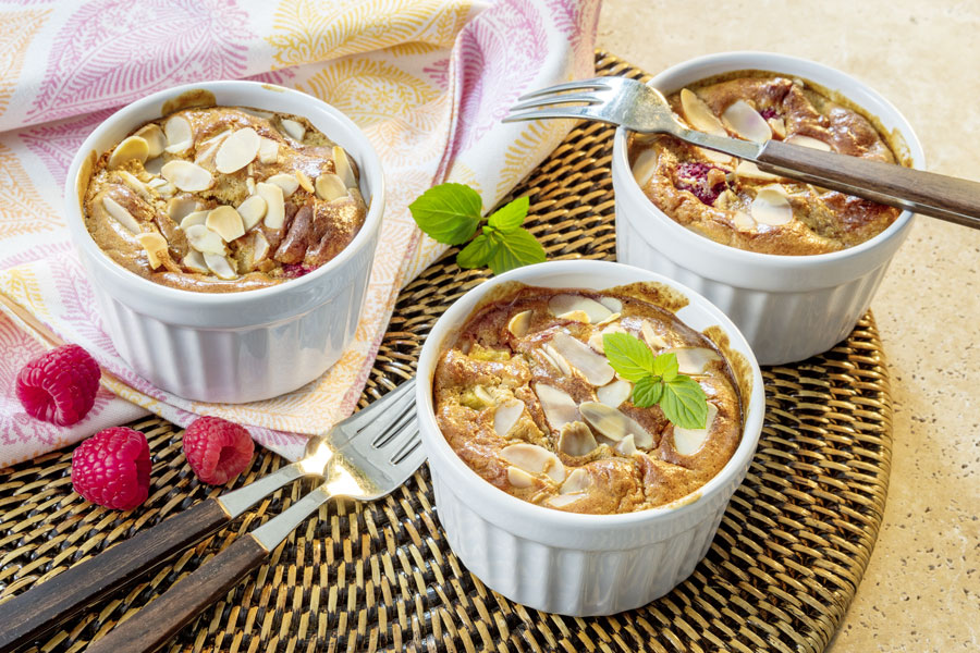 Süßer Auflauf mit Obst