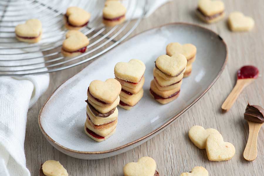 14.02.2022: Valentinstags-Kekse mit Marmelade und Samba