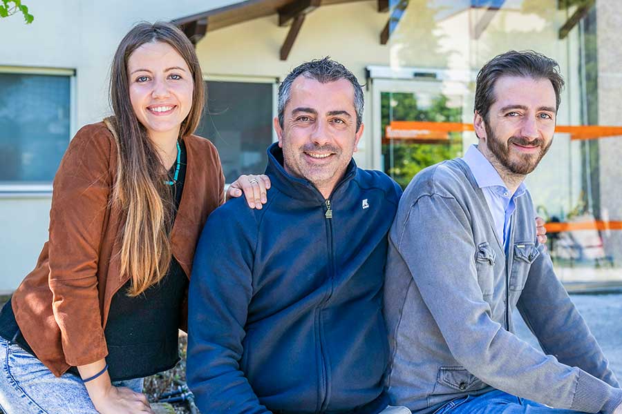 The next generation: Maria, Samuele and Giovanni