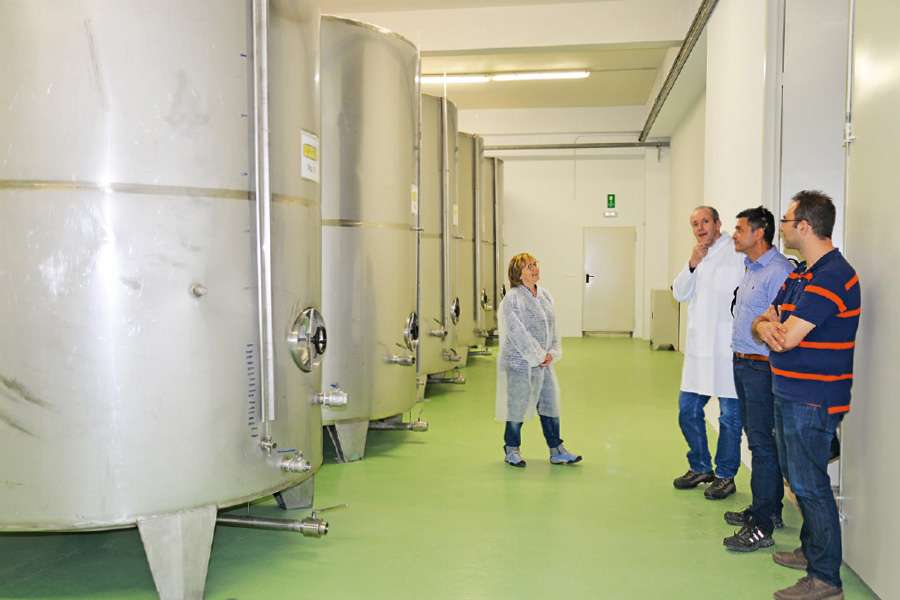 Rapunzel olive oil is stored under a protective atmosphere in air-conditioned rooms prior to being bottled 
