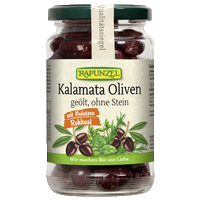 Kalamata olives with herbs oiled and without stone