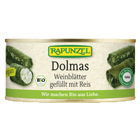 Dolmas Weinblätter gefüllt mit Reis, Projekt