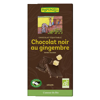 Chocolat noir 55% de cacao, au gingembre confit HAND IN HAND