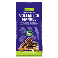 Milk chocolate with whole almonds, 200g HAND IN HAND