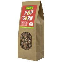Popcorn with dark chocolate