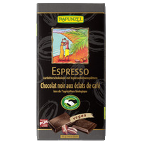 Zartbitter Schokolade 51% Kakao mit Espressobohnensplittern HAND IN HAND