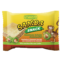 Samba Snack - Gaufrette fourrée aux noisettes et au chocolat