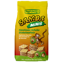 Samba Minis - Mini gaufrettes fourrées aux noisettes et au chocolat