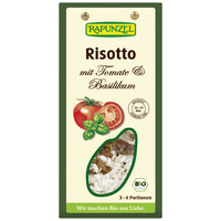 Risotto with tomatoes and basil