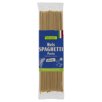 Reis-Spaghetti, Getreidespezialität aus Vollkorn-Reis