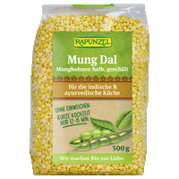 Mung Dal, Mungbohnen halb, geschält