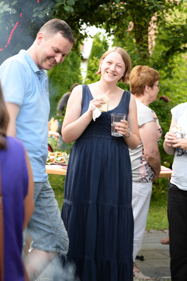 Ausgelassene Stimmung am lauen Sommerabend